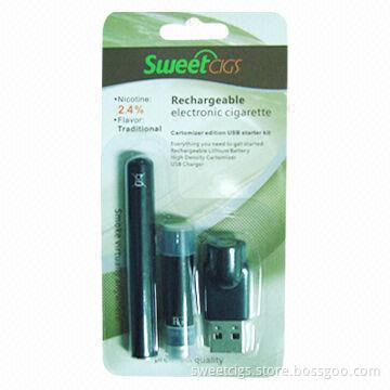 Rechargeable Electronic Cigarettes with USB Charger and Cartridge Refill